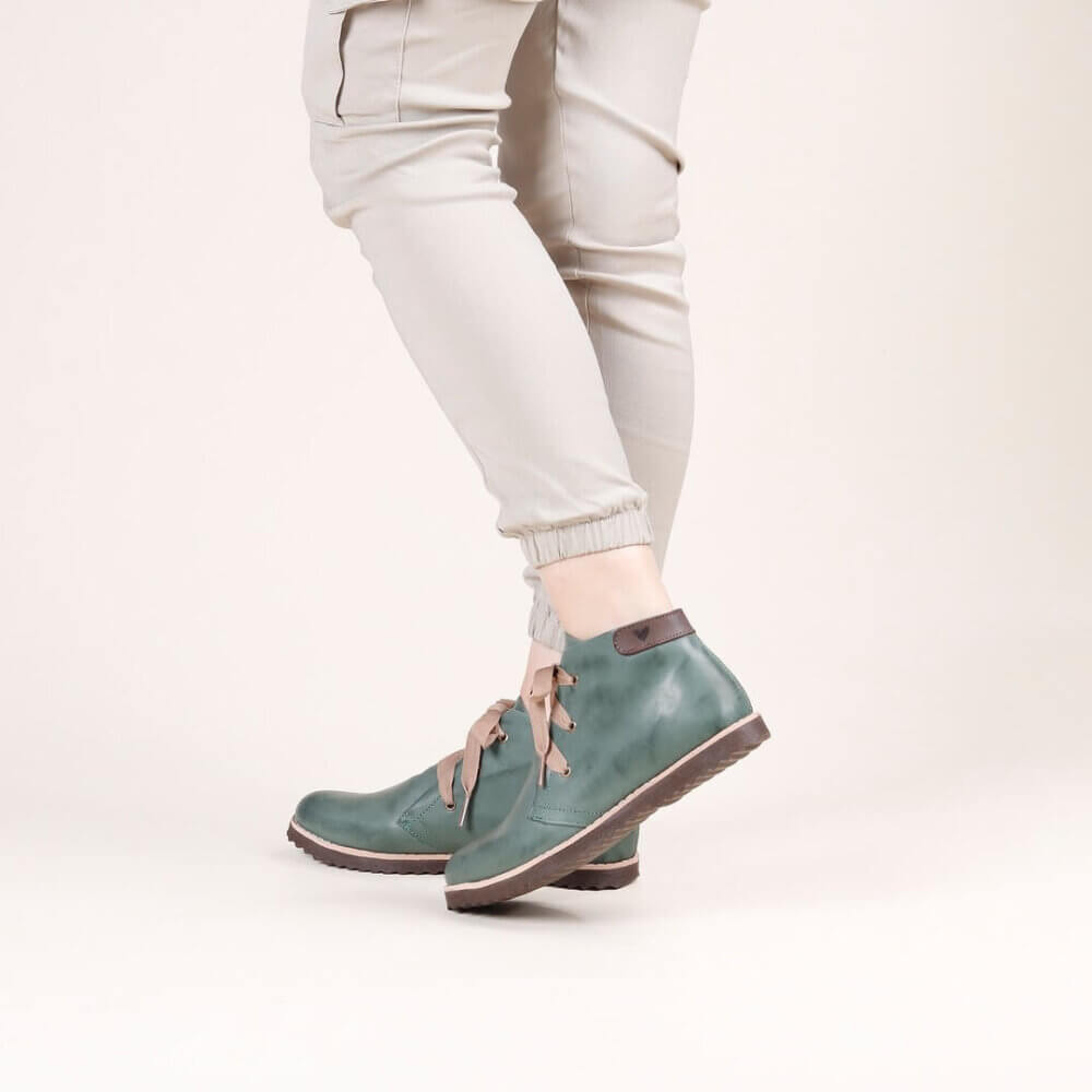 Bota Valete Lisa Verde Escuro Alice 06