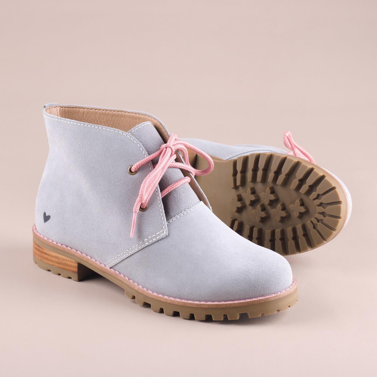 Bota cano curto cinza insane 03