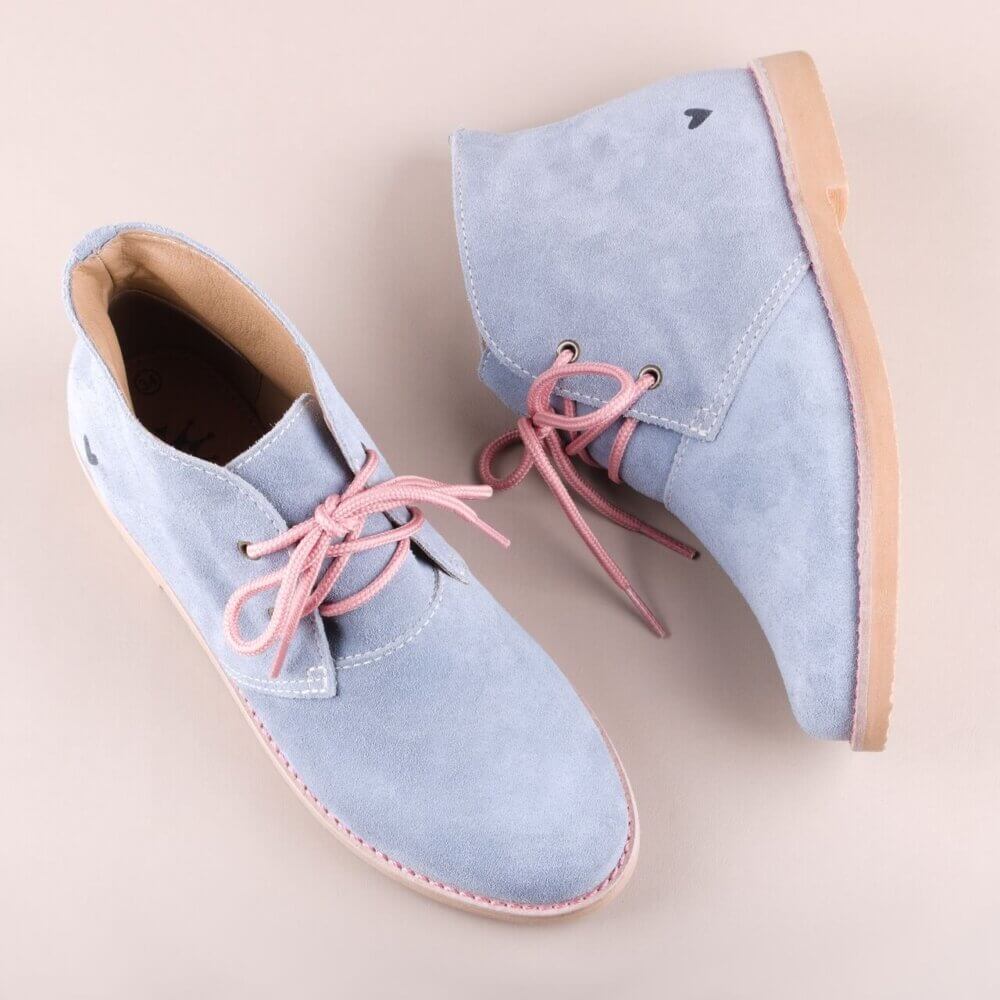 Bota cano curto desert 7 Cinza Blue