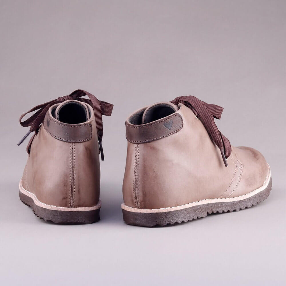 Botinha Valete Lisa Marrom Escuro 20