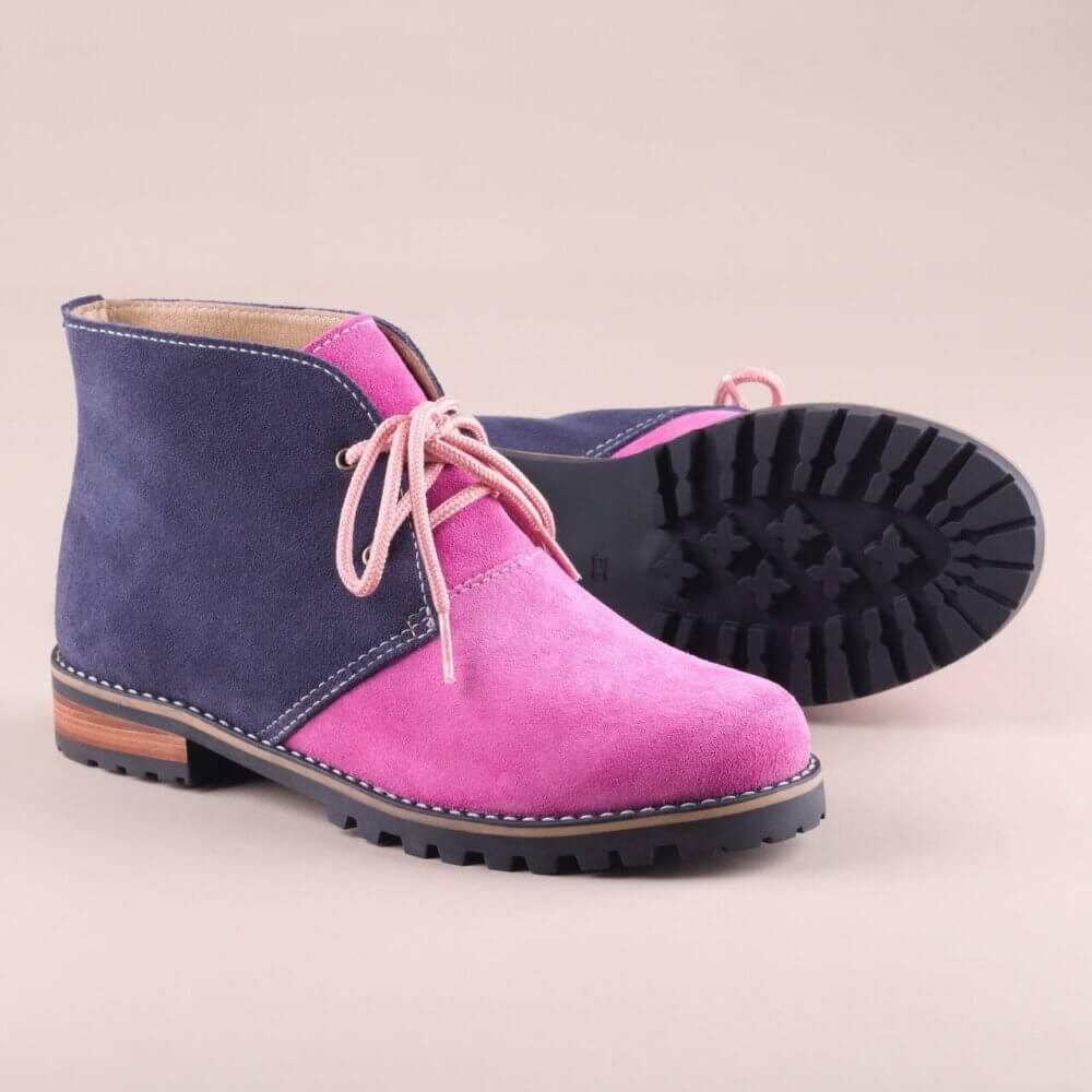 Bota feminina cano curto rosa insane 06