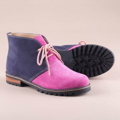 Bota feminina cano curto rosa insane 06