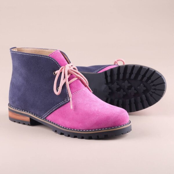 Bota feminina cano curto rosa insane 06