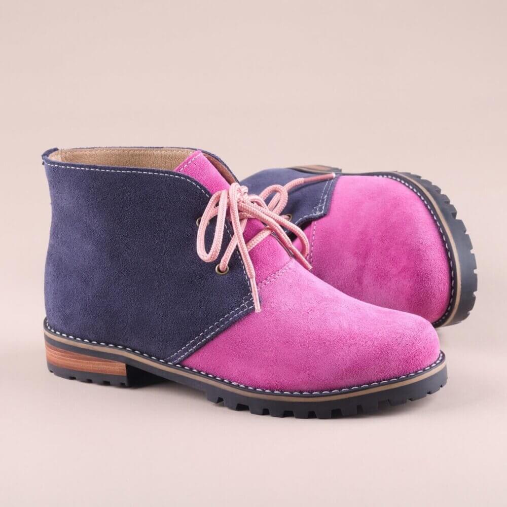 Bota feminina cano curto rosa insane 06e