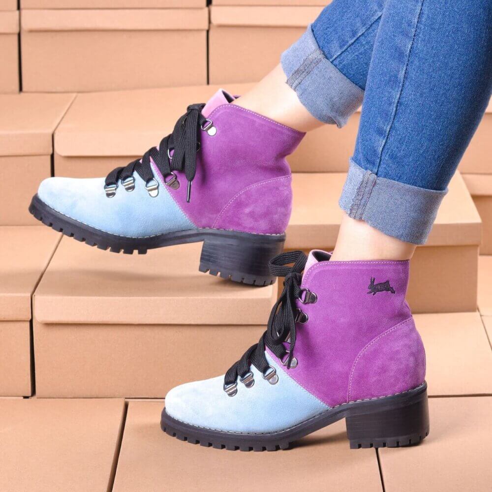 bota black rabbit lilas