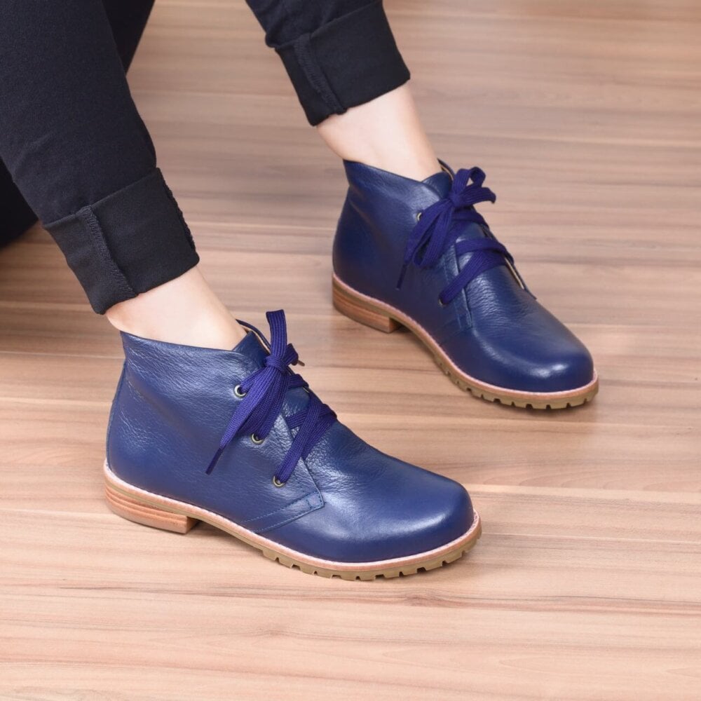 bota cano curto mad azul