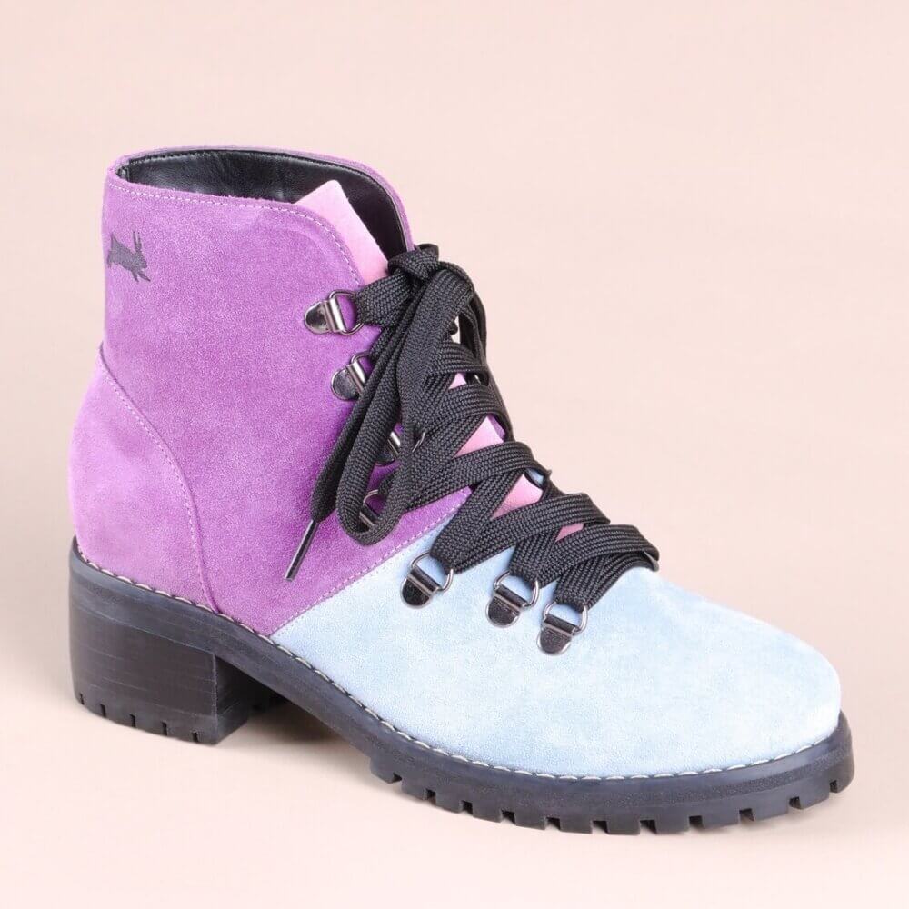 bota colorida cano medio alice lilas e azul _MG_4470