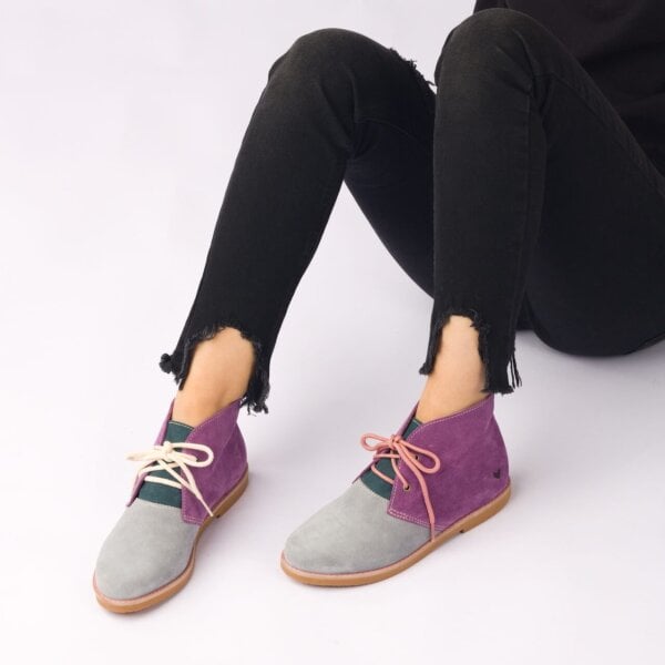 Bota insane lilas com verde