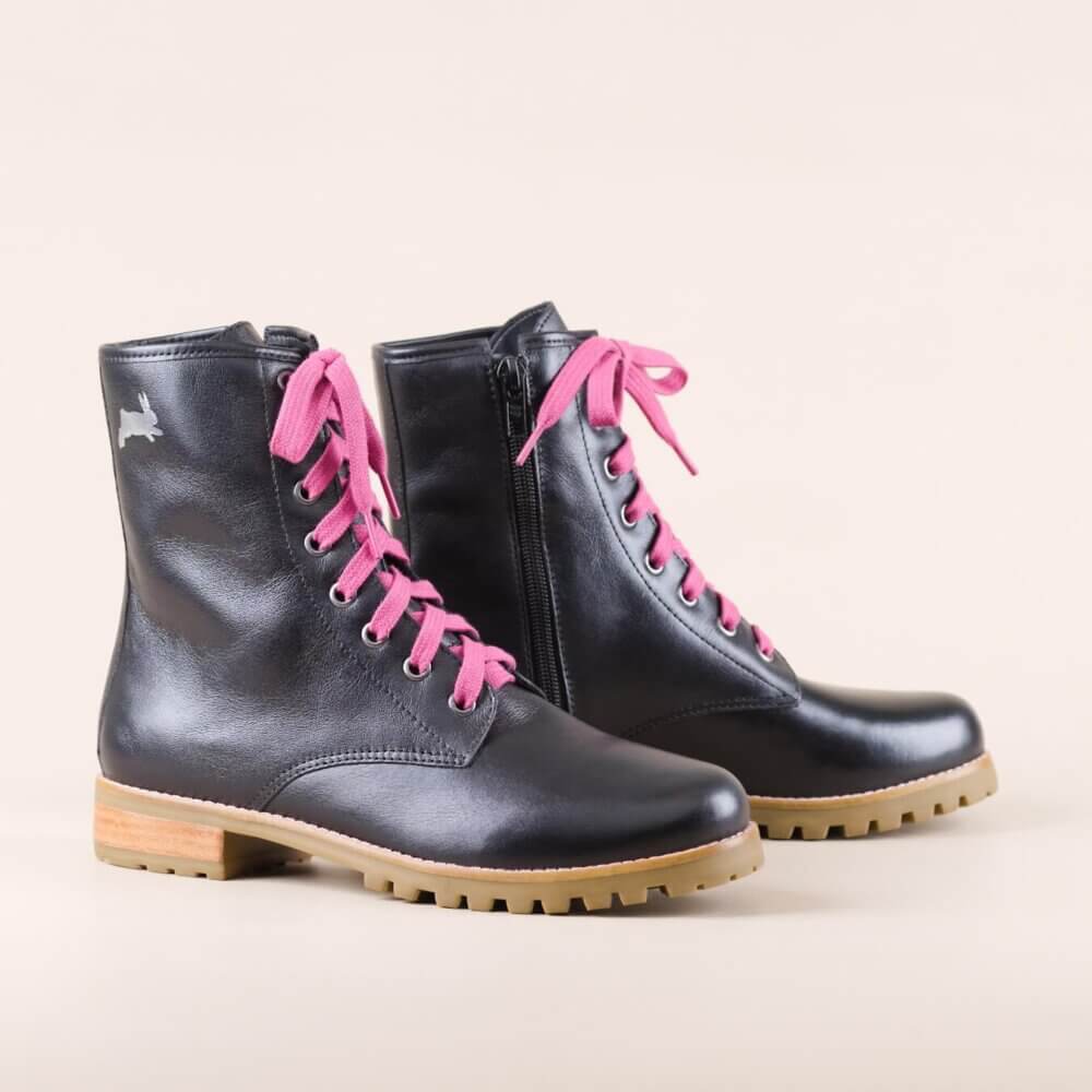 Bota Black Rabbit Scout Preta zipper e cadarço 5