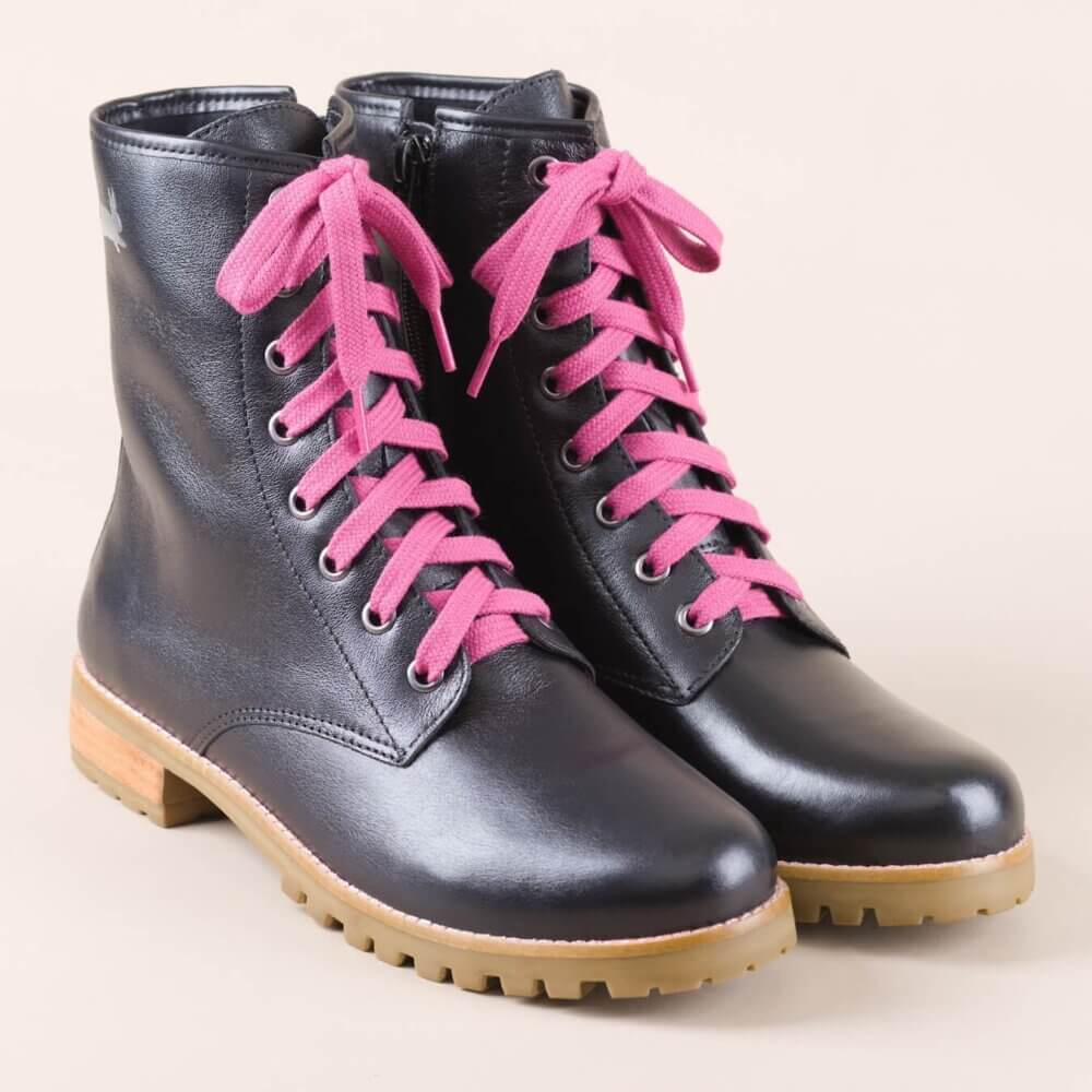 Bota Black Rabbit Scout Preta Em Couro Legítimo