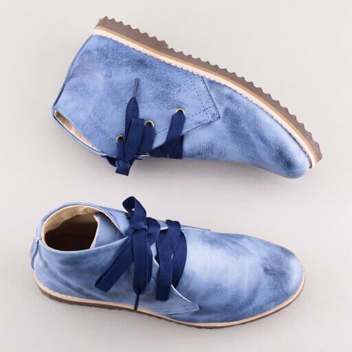 Bota cano curto azul