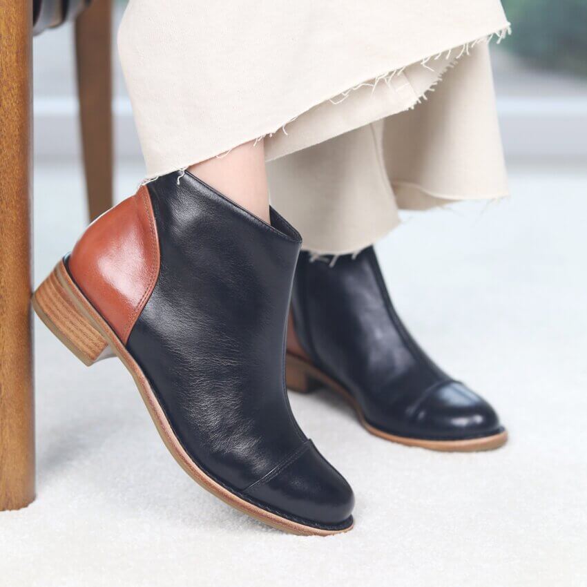 Switch Shadow Bota em couro legítimo Alice de Copas 01