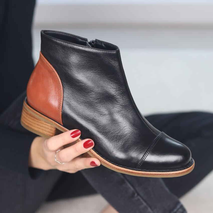 Switch Shadow Bota em couro legítimo Alice de Copas 03