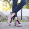 Bota cano curto dust marrom alice de copas 02