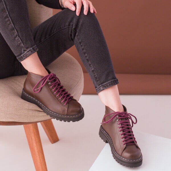 Bota Fall | Alice de Copas | Black Rabbit | Couro Legítimo | Marrom 02