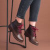solado premium bota heart ember black rabbit couro legítimo marrom