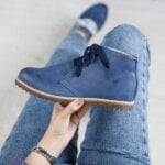 Bota Azul alice de copas e alice disse modelo valete