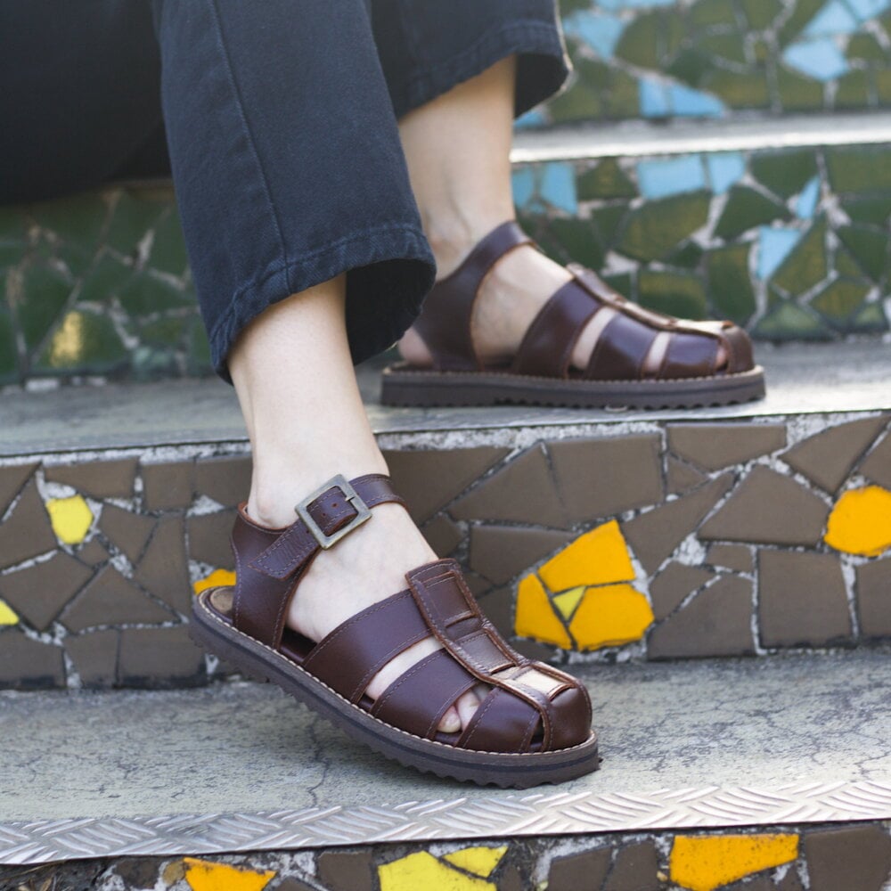 Sandalia Lazy Marrom Alice Disse | Alice de Copas03