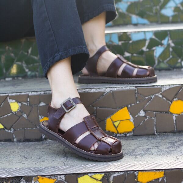 Sandalia Lazy Marrom Alice Disse | Alice de Copas03